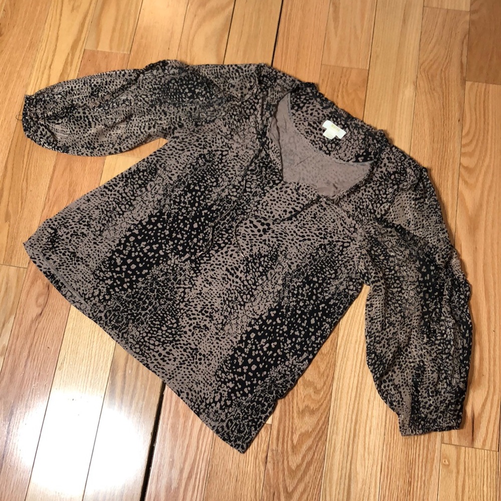 Maeve Cheetah Print Top